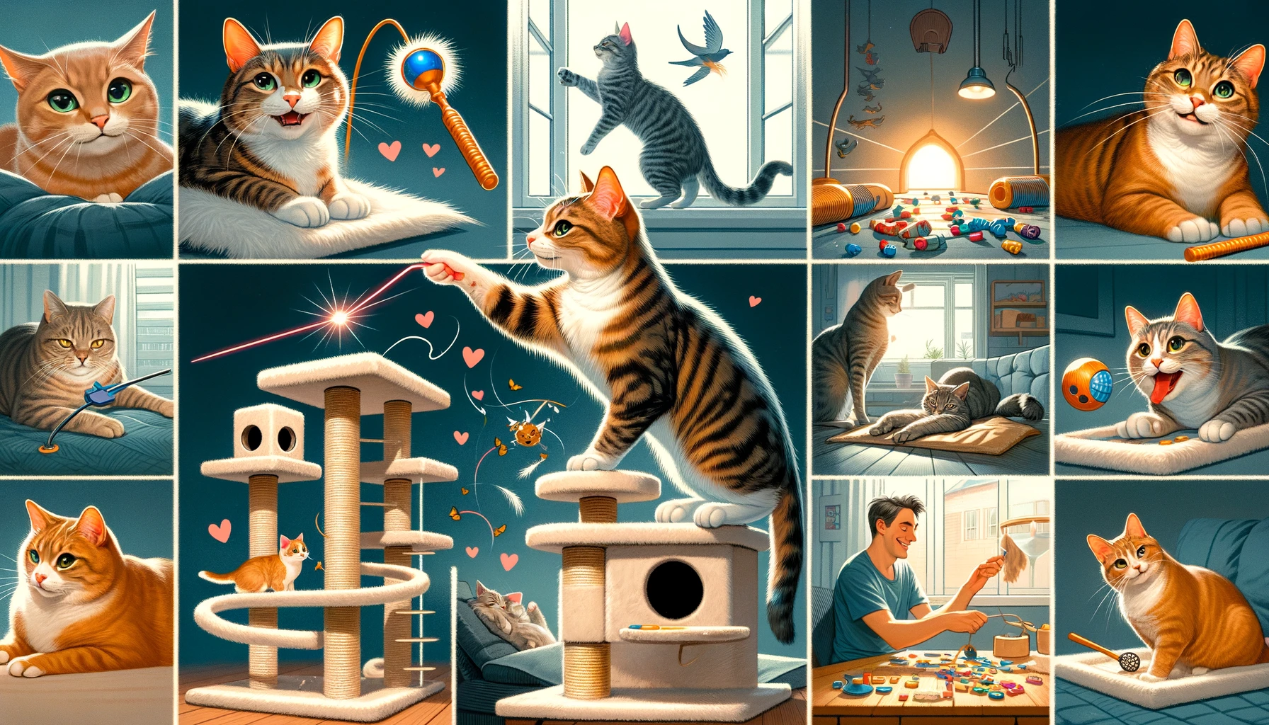 O que fazer para entreter os gatos nas férias?